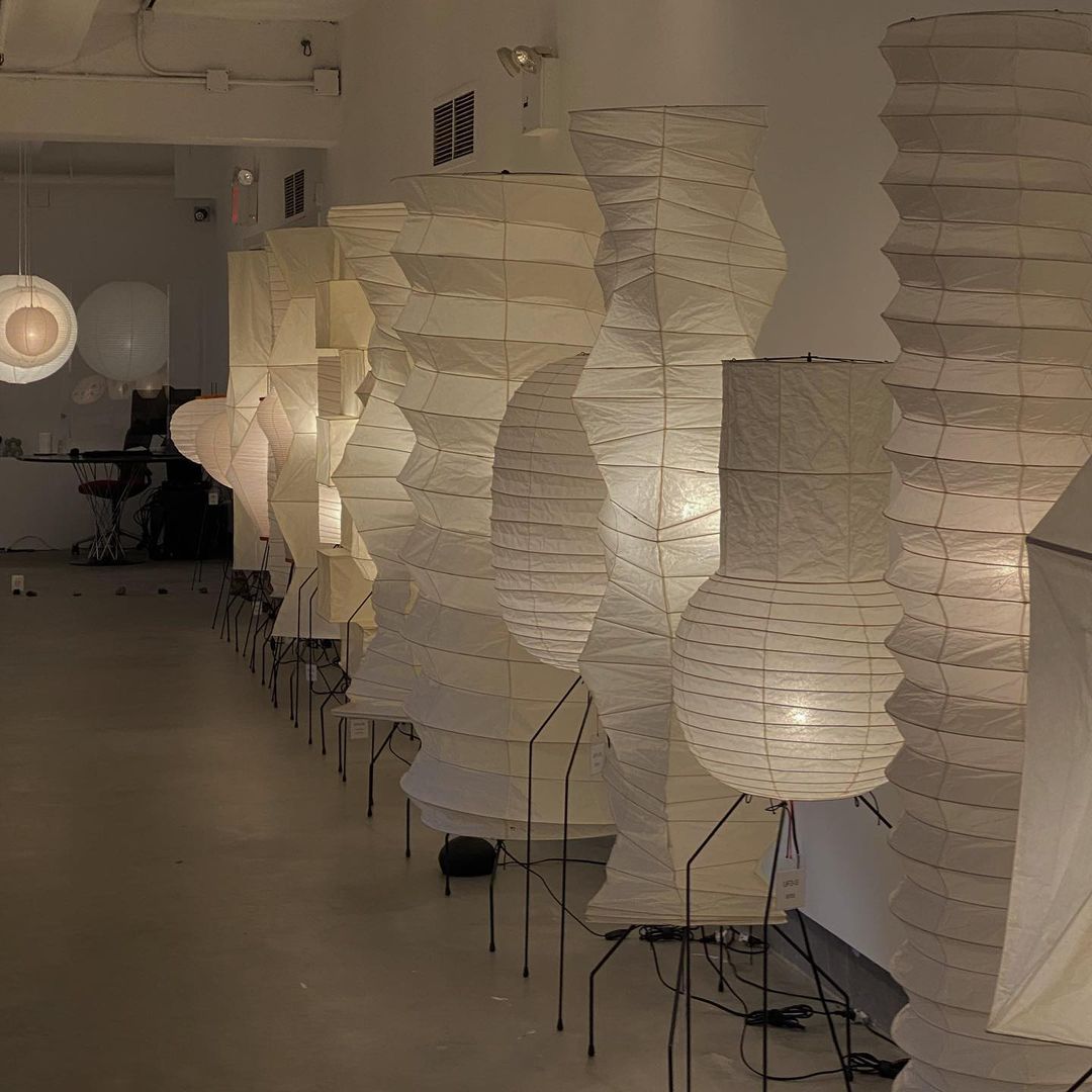 Rice Paper Floor Lamp With Tripod Stand