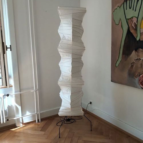 Rice Paper Floor Lamp With Tripod Stand