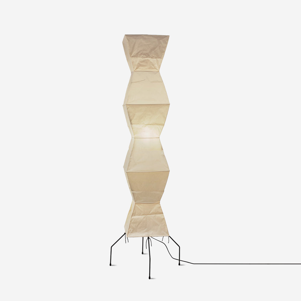 Rice Paper Floor Lamp With Tripod Stand
