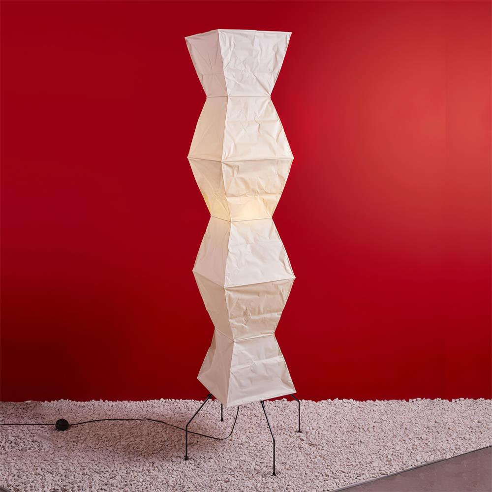 Rice Paper Floor Lamp With Tripod Stand