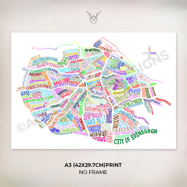 Edinburgh Colourful Word Map