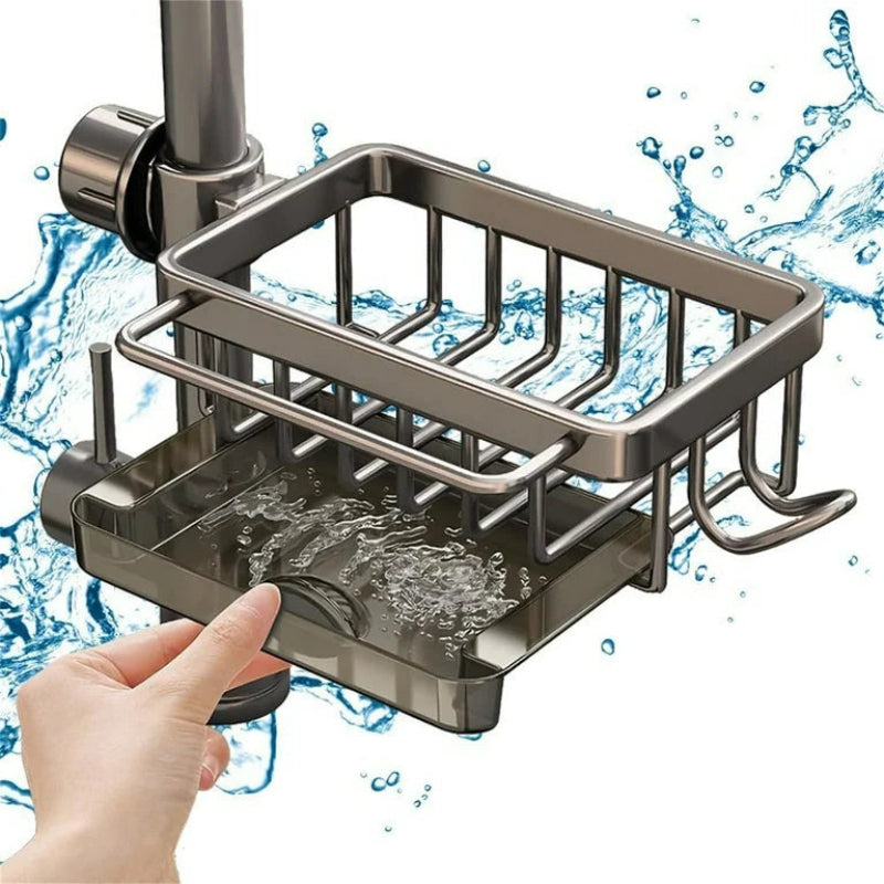 Kitchen Sink Caddy Over Sink Sponge Holder Organizer