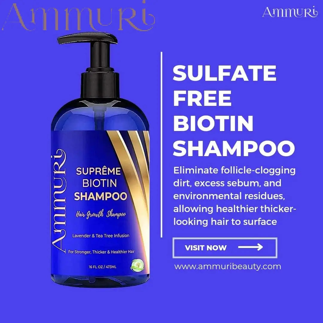 Ammuri Biotin DHT Blocker Shampoo & Hair Repair Oil - Hair Loss Treatment