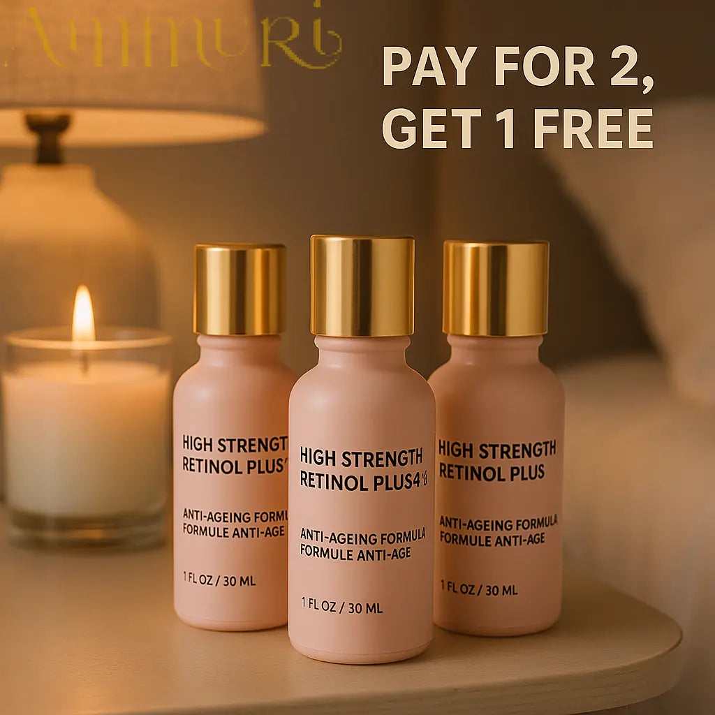 Ammuri High Strength Retinol Serum 4% Anti-Aging - Pack of 3 x 30ml