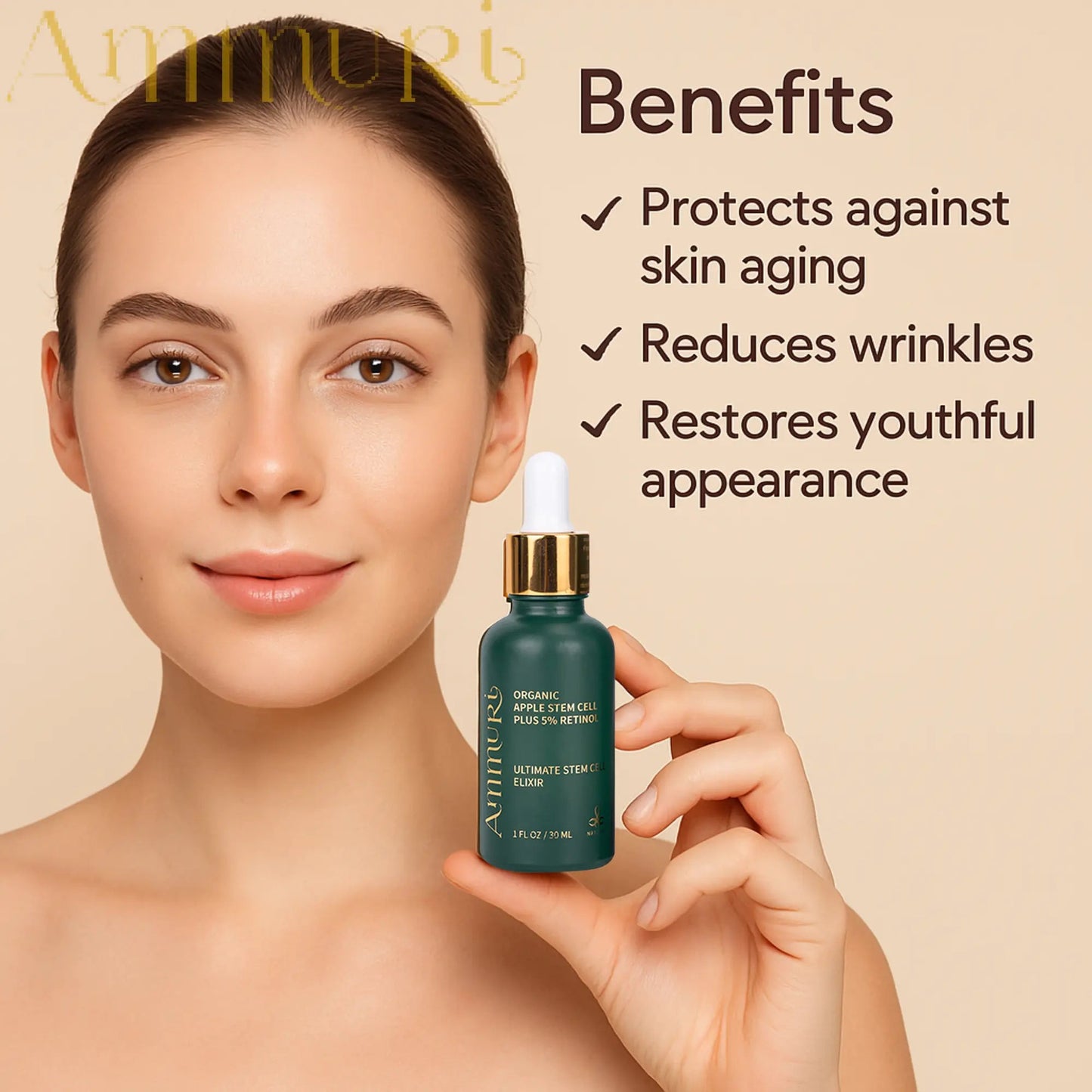Apple Stem Cell Retinol 5 Serum – Anti-Ageing & Skin Renewal 30ml