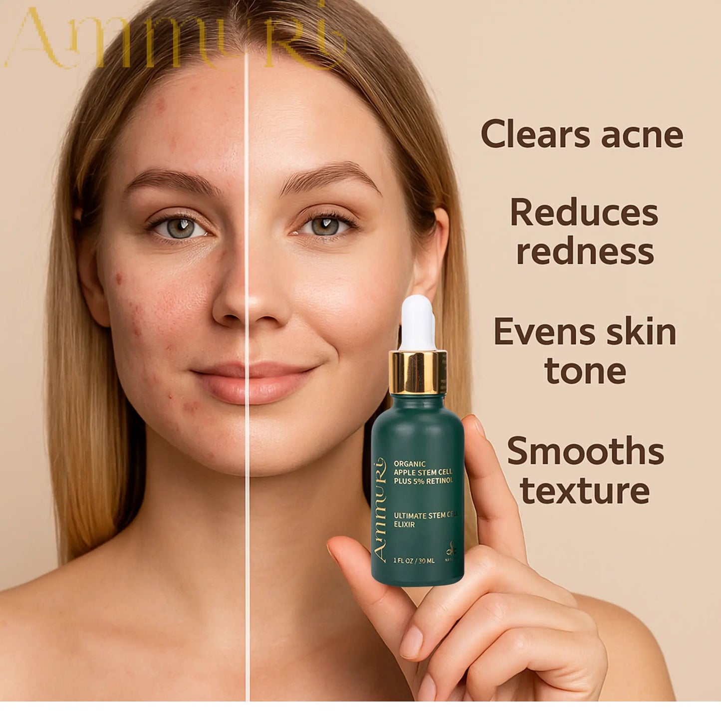 Apple Stem Cell Retinol 5 Serum – Anti-Ageing & Skin Renewal 30ml