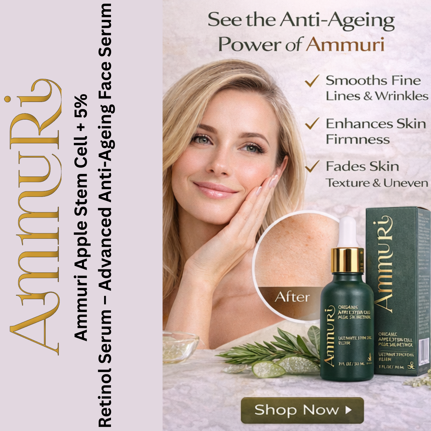 Apple Stem Cell Retinol 5 Serum – Anti-Ageing & Skin Renewal 30ml