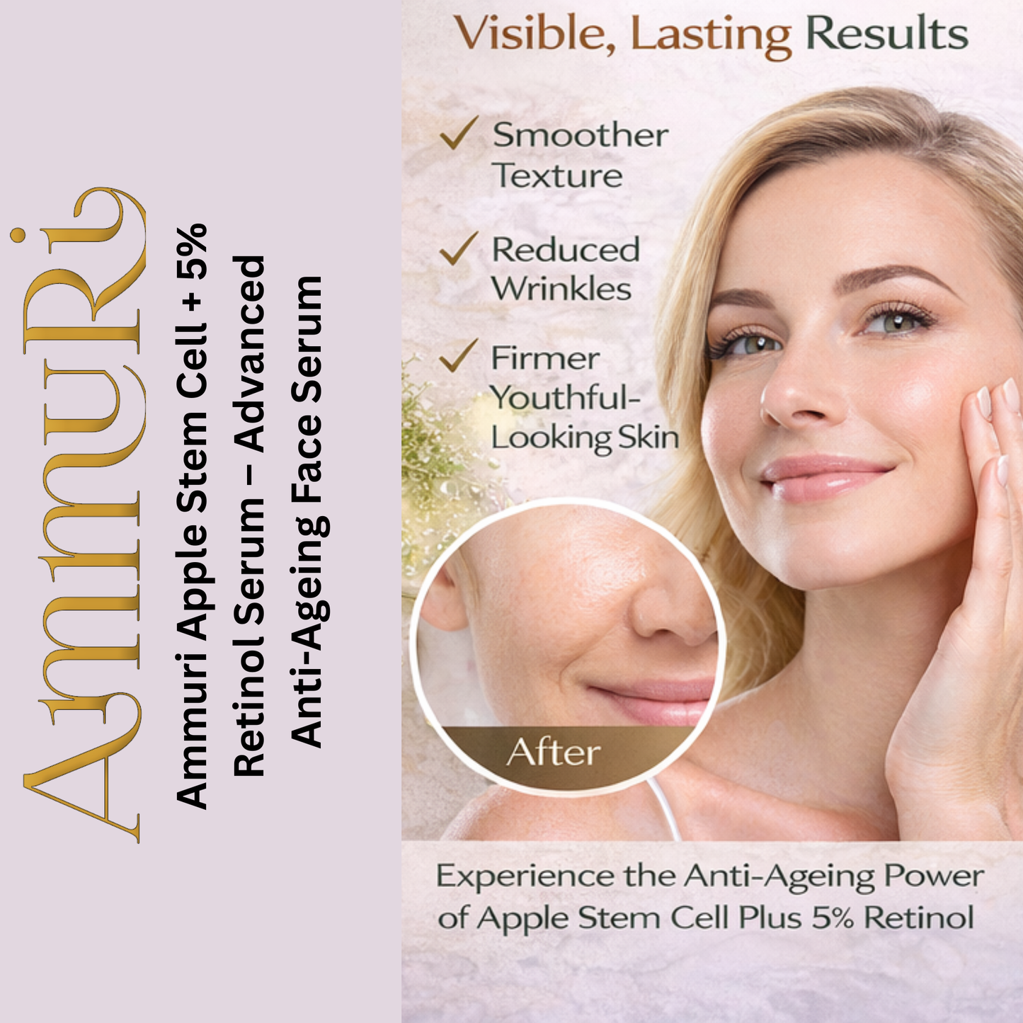 Apple Stem Cell Retinol 5 Serum – Anti-Ageing & Skin Renewal 30ml