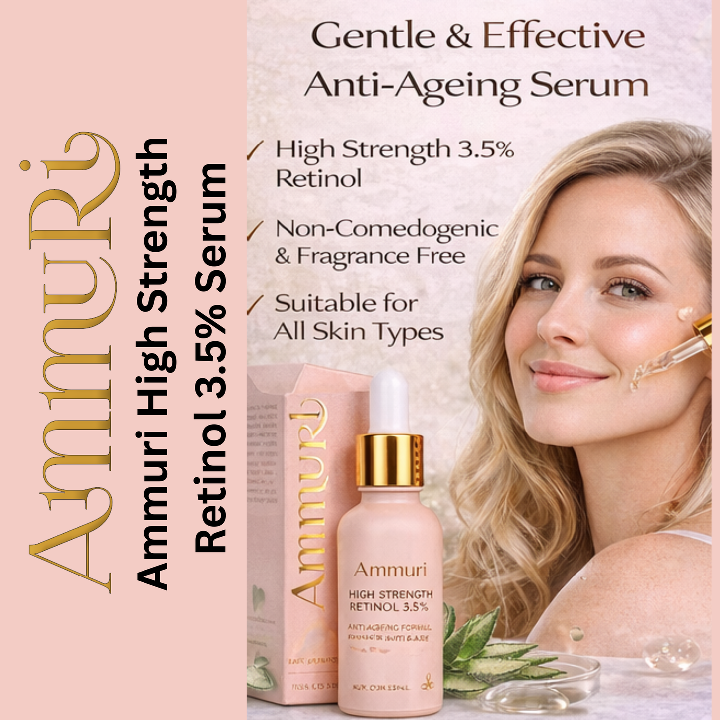3.5% Retinol Face Serum for Wrinkles & Skin Renewal
