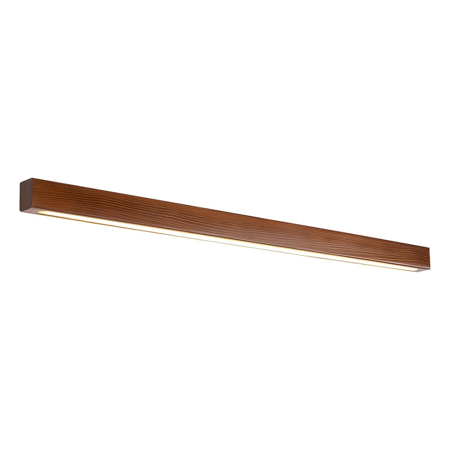 Minimalist Linear Wood Wall Light With Soft Downlight