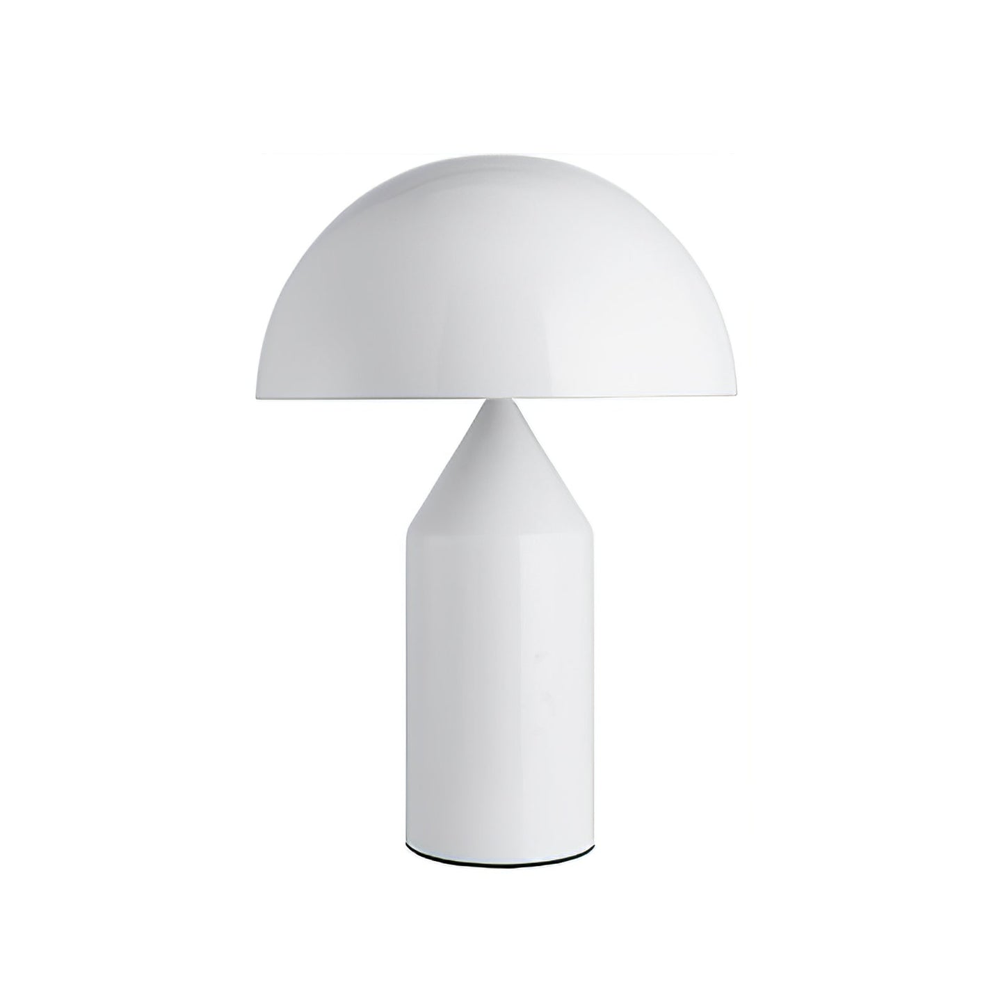 Mushroom Dome Metal Table Lamp With Sculptural Base