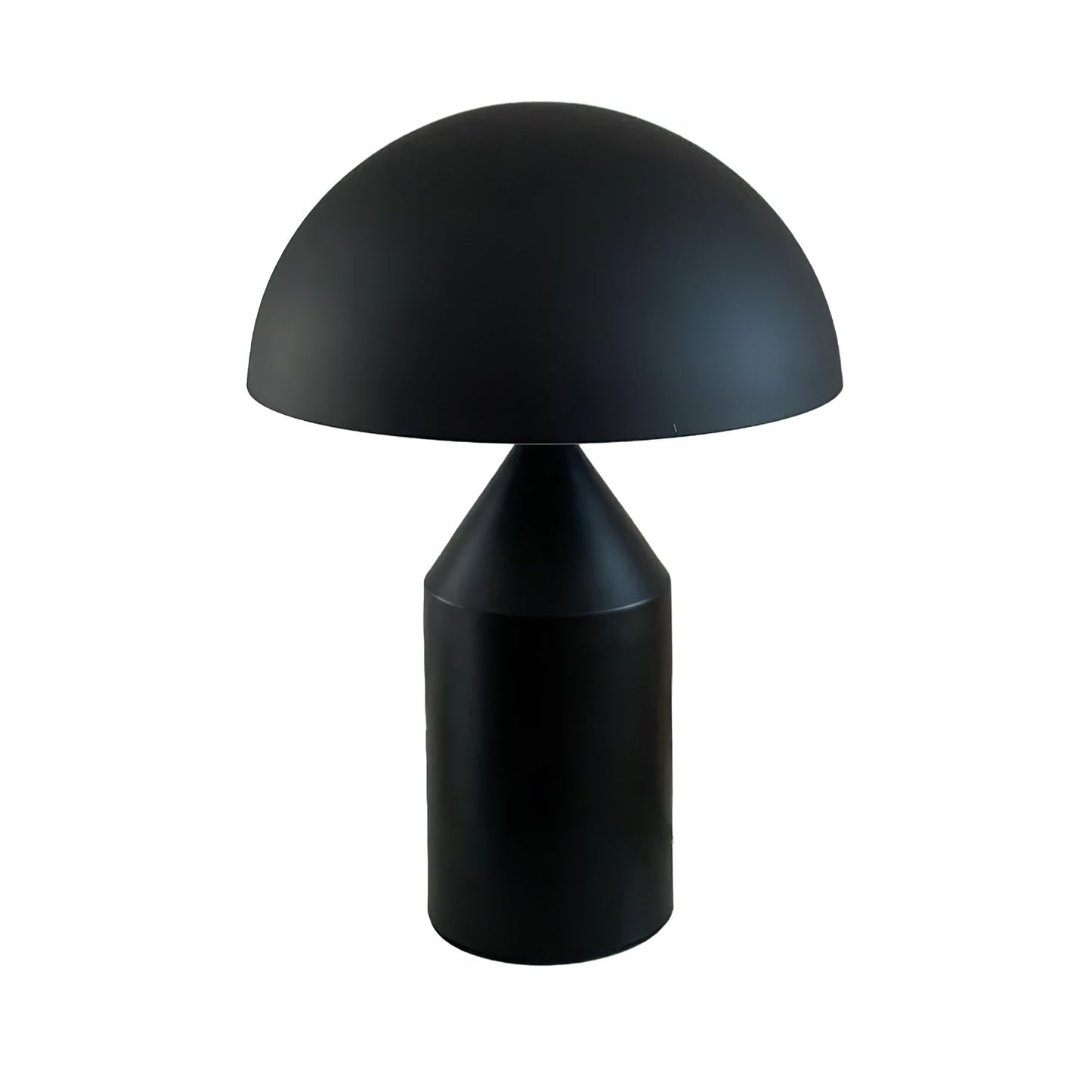 Mushroom Dome Metal Table Lamp With Sculptural Base