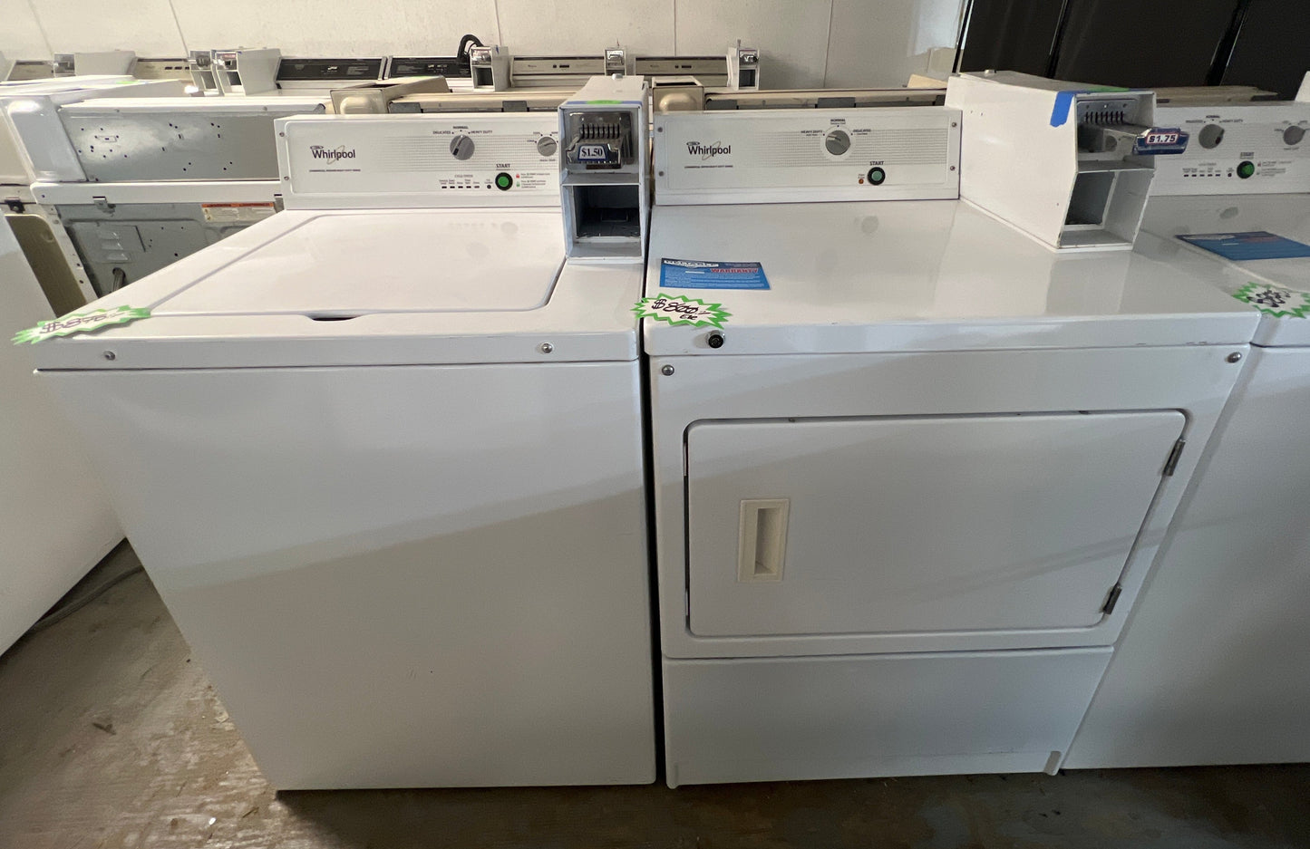 Whirlpool Electric Coin Op Washer Dryer