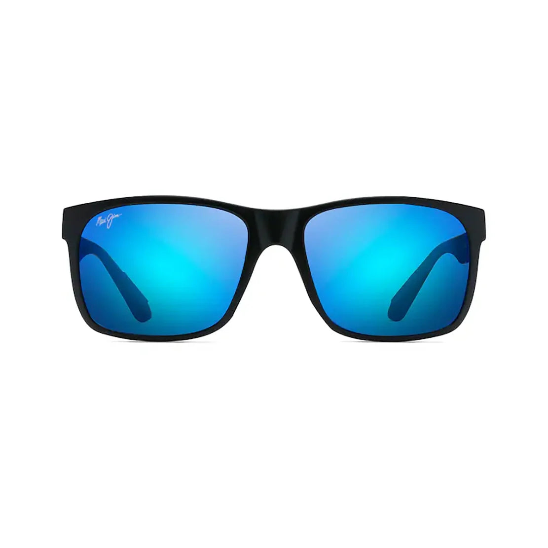 MAUI JIM Red Sands Sunglasses Matte Black |  Blue Hawaii