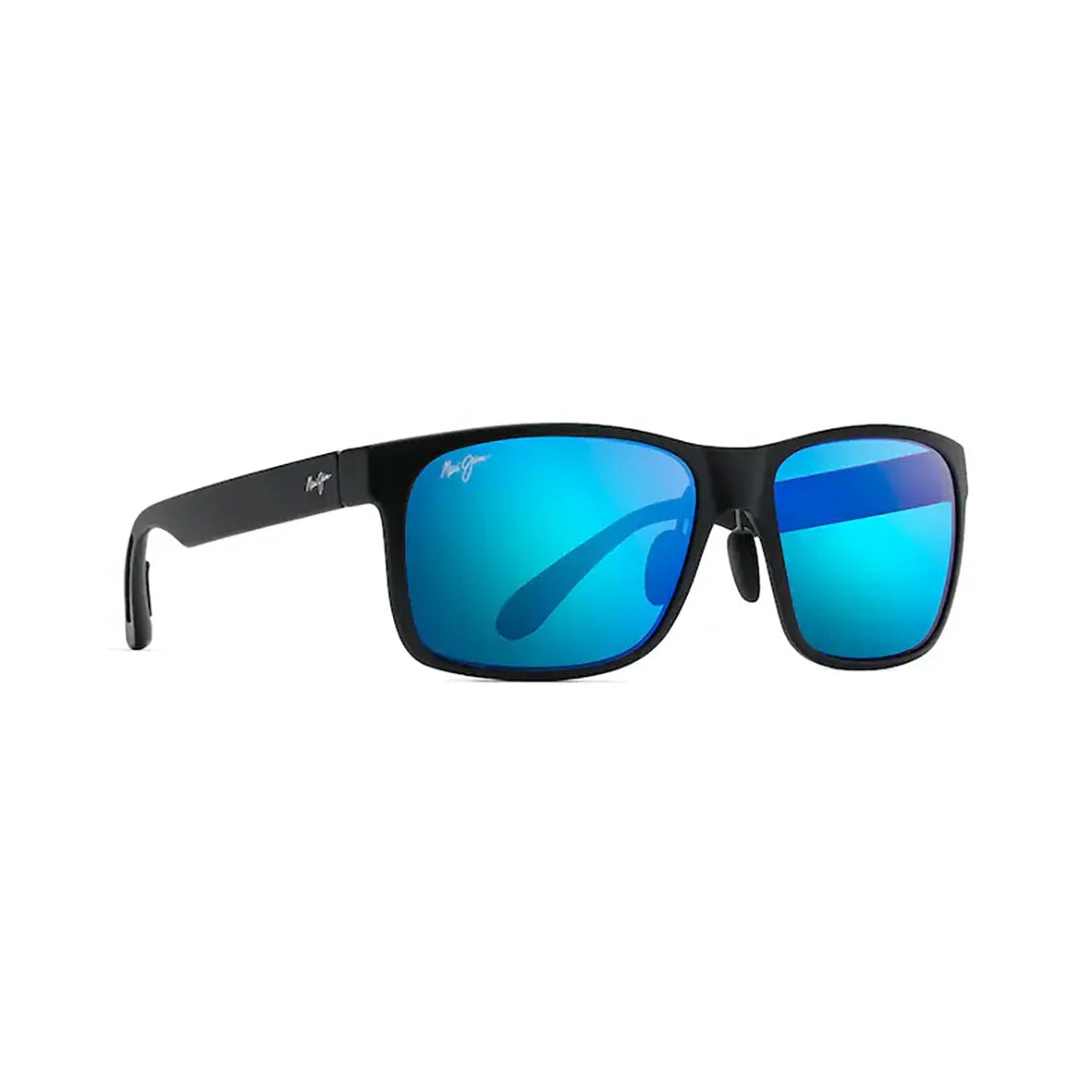 MAUI JIM Red Sands Sunglasses Matte Black |  Blue Hawaii