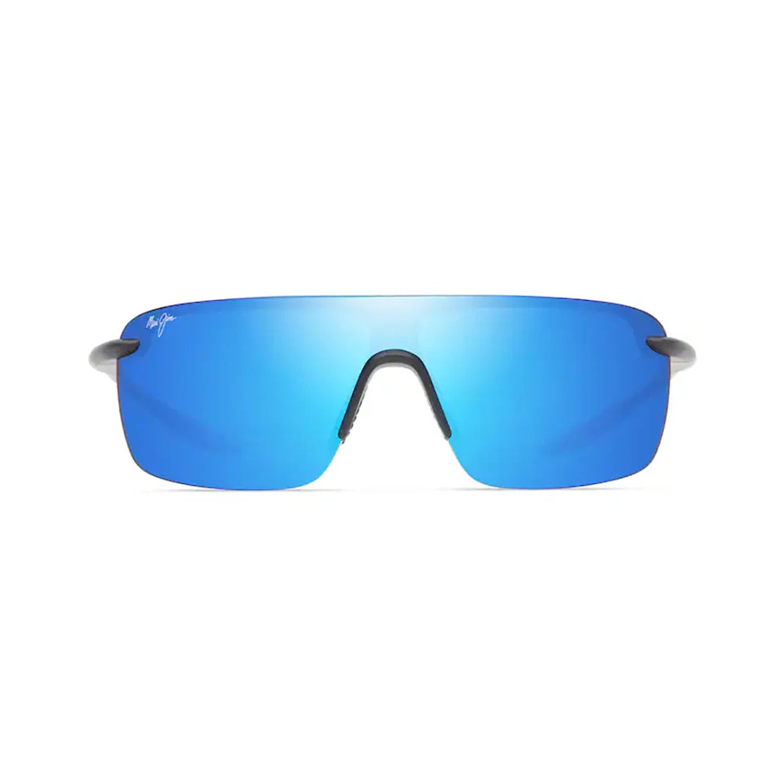 MAUI JIM Pālulu Sunglasses Matte Black| Blue Hawaii