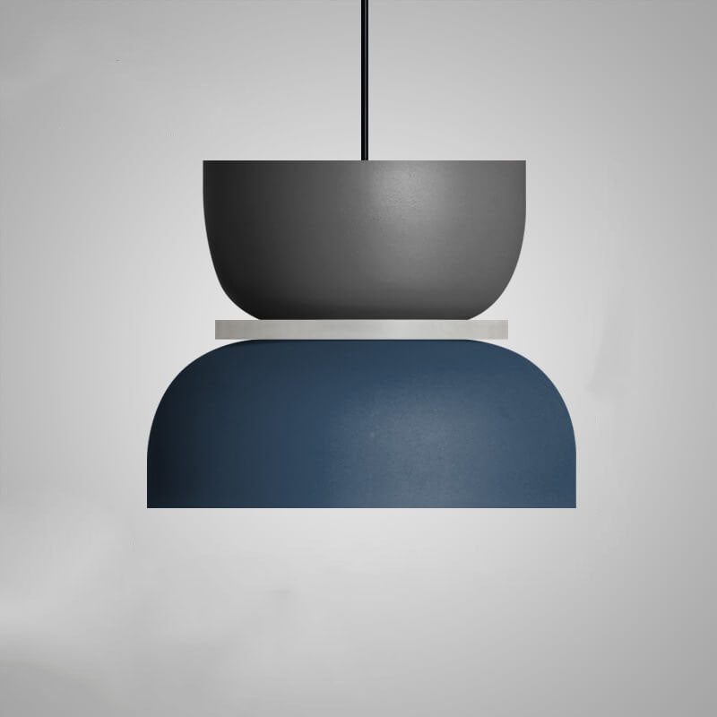 Dual-Layer Zinc Alloy Dome Pendant Light