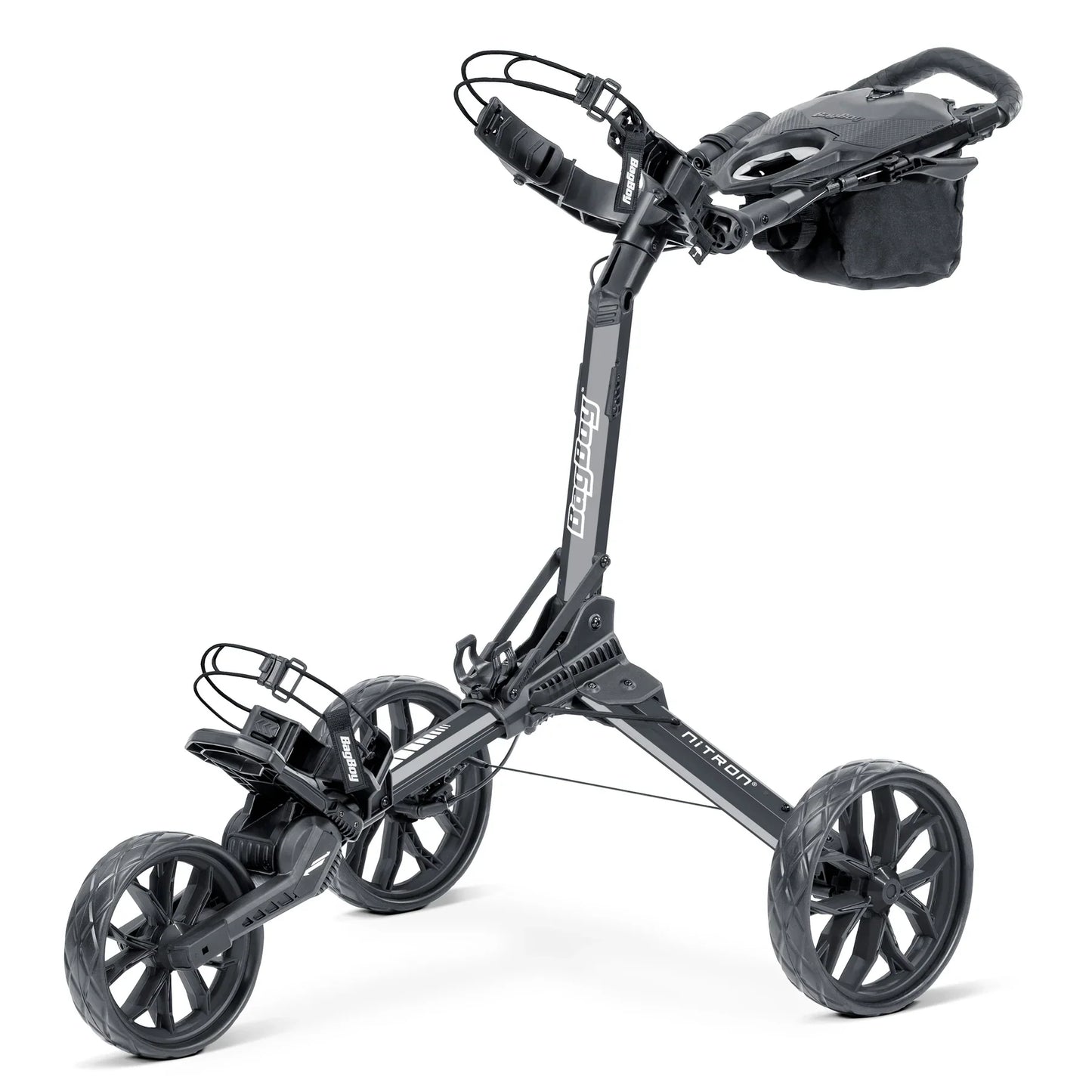 Caddie Wheel + Bag Boy Nitron Auto-Open Push Cart Bundle