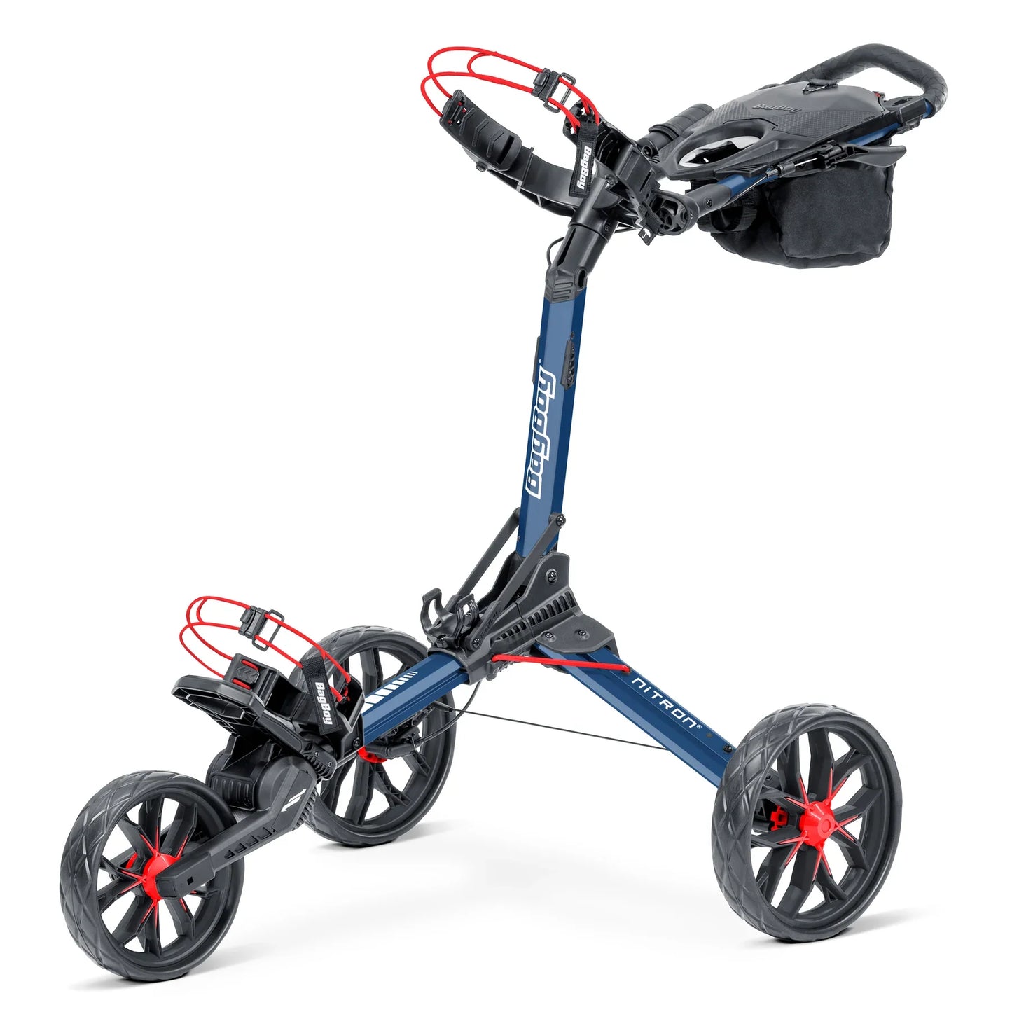 Caddie Wheel + Bag Boy Nitron Auto-Open Push Cart Bundle