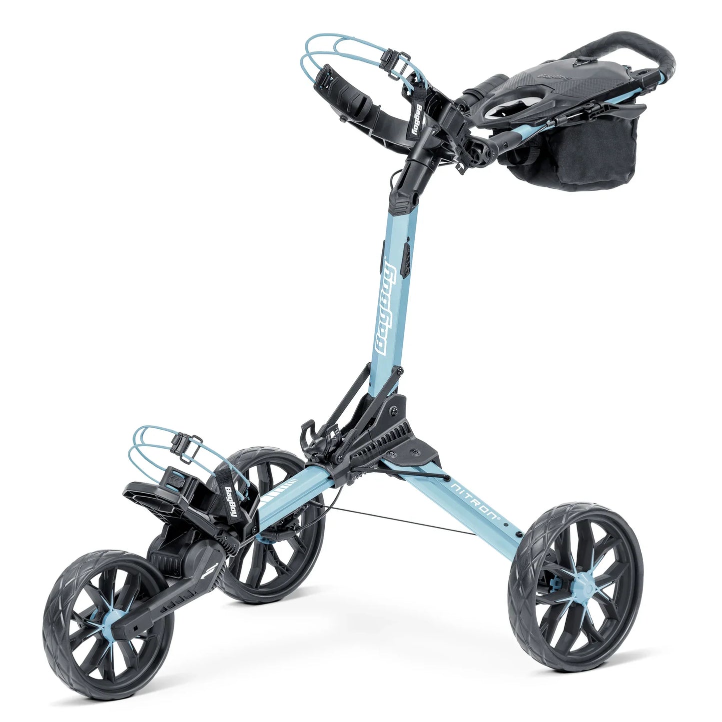 Caddie Wheel + Bag Boy Nitron Auto-Open Push Cart Bundle