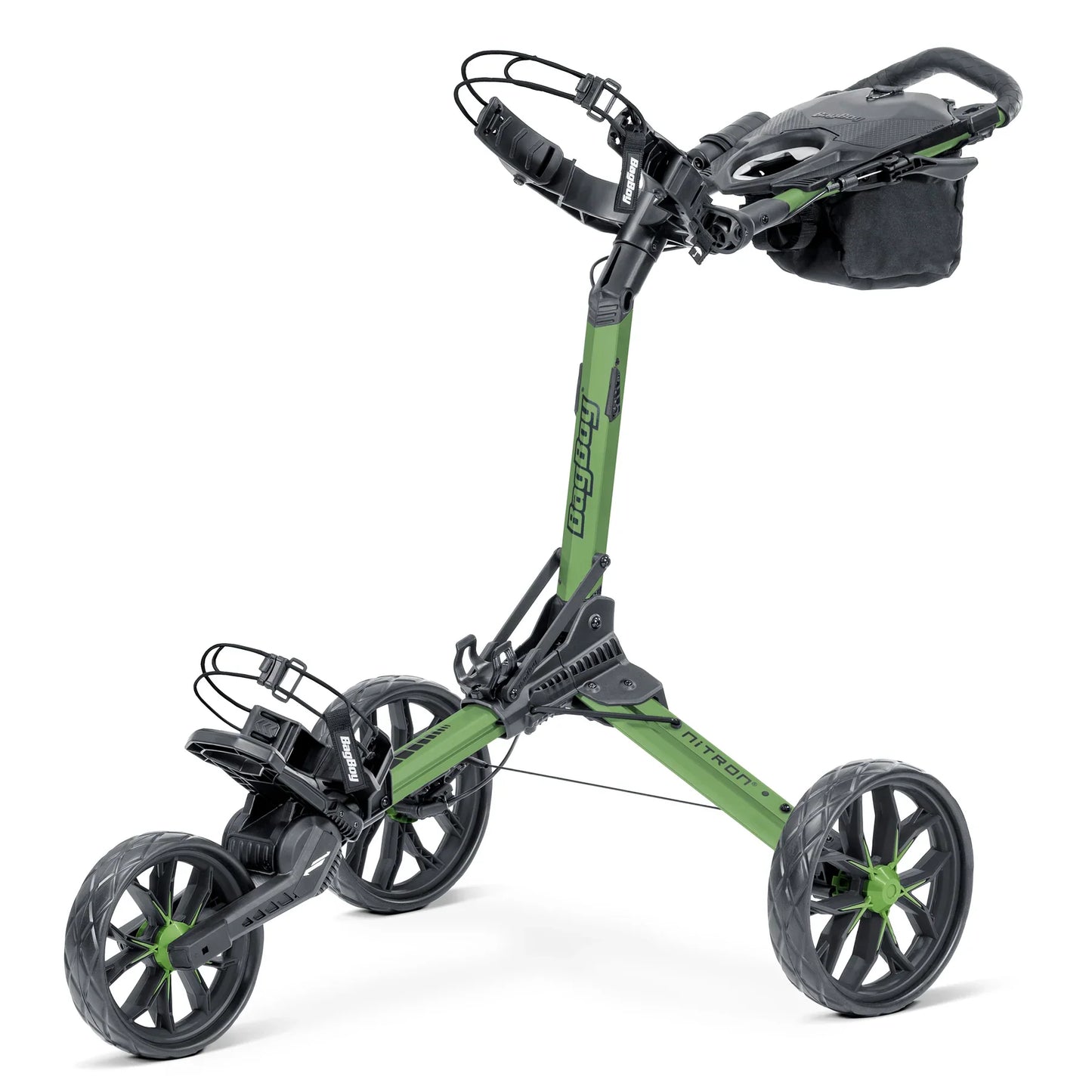 Caddie Wheel + Bag Boy Nitron Auto-Open Push Cart Bundle