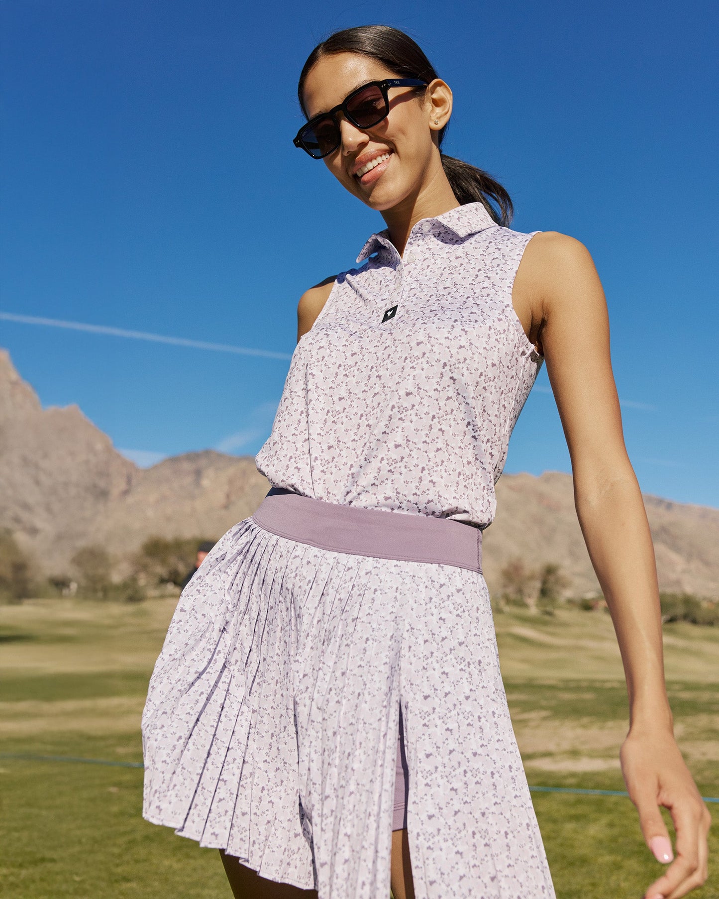Double Down Skort - Garden Gala - Lavender Blue