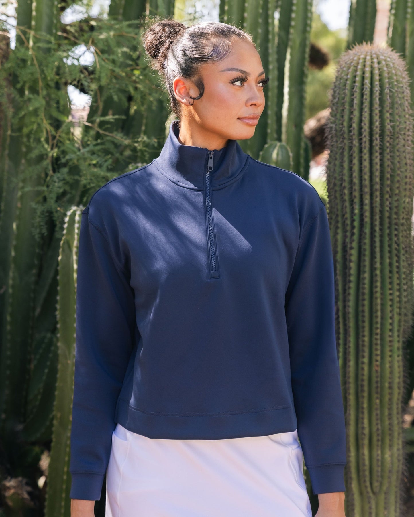 At Ease Quarterzip - Dark Navy