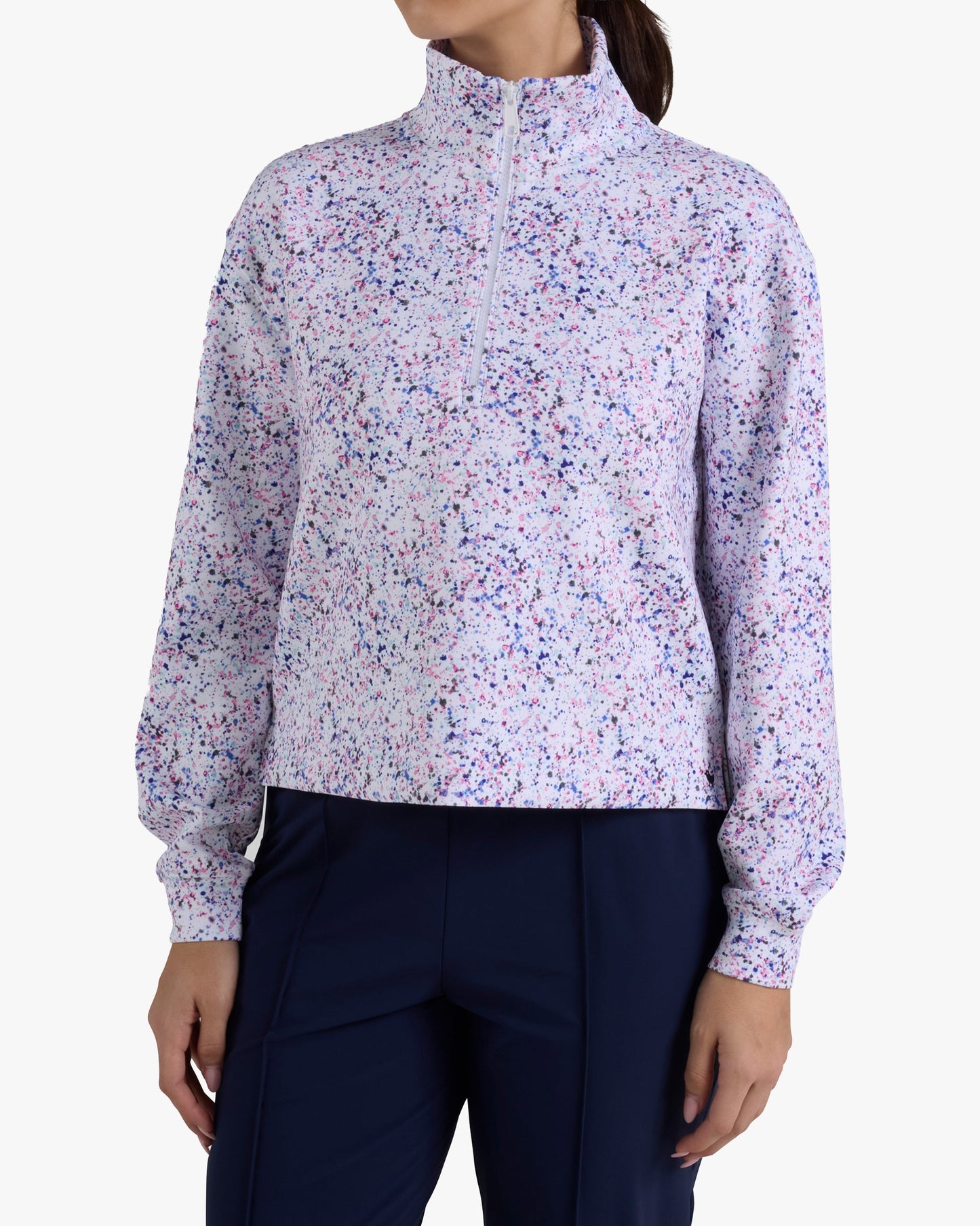 At Ease Quarterzip - Paint Splatter 3