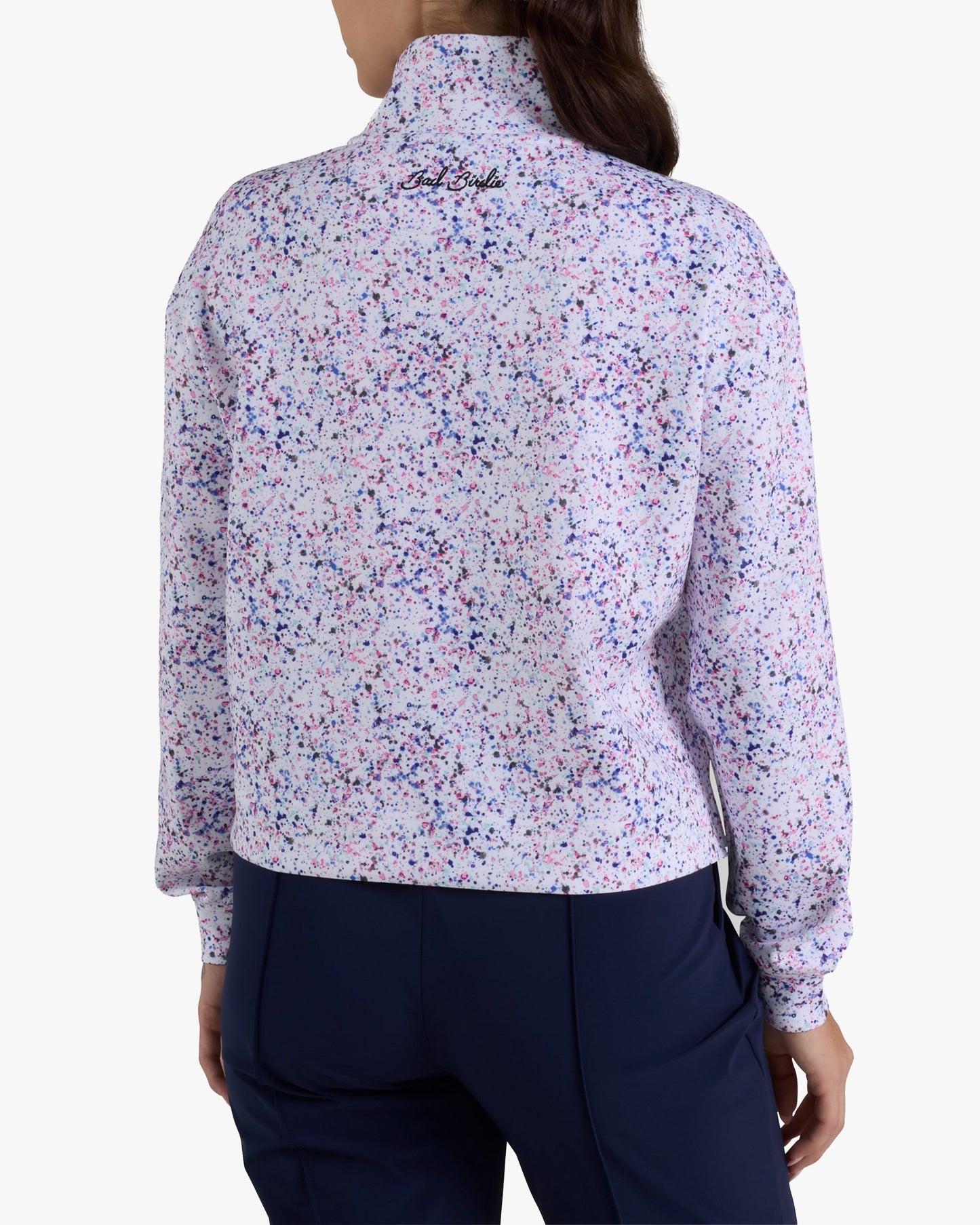 At Ease Quarterzip - Paint Splatter 3