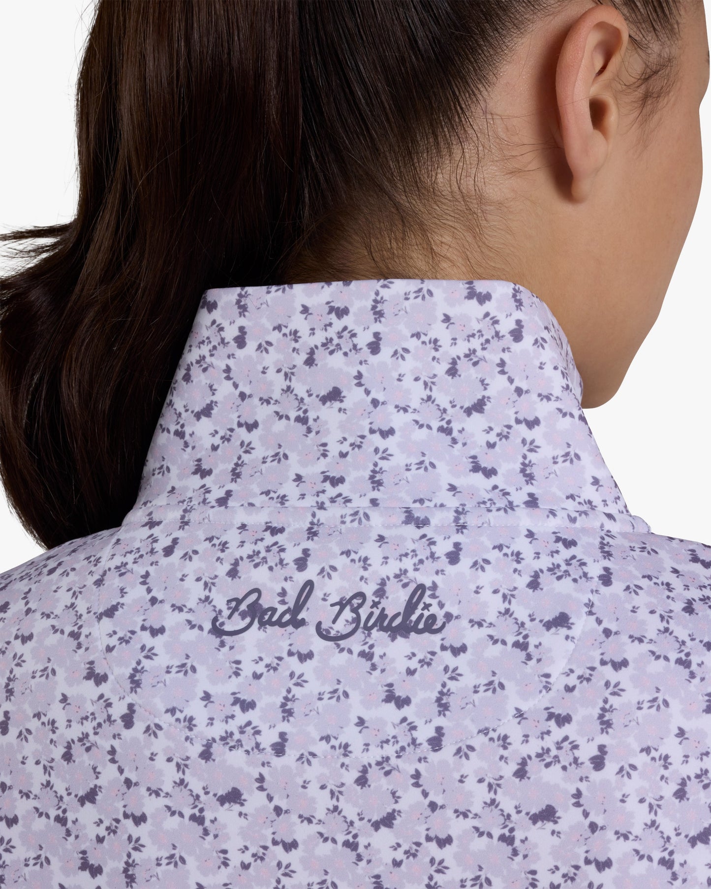 At Ease Quarterzip - Garden Gala - Lavender Blue