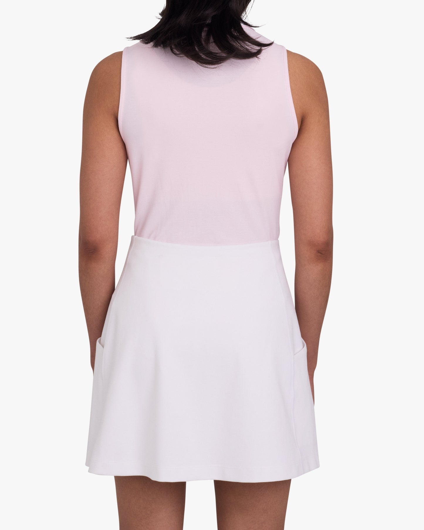 Pique Johnny Collar Polo - Frosty Petal
