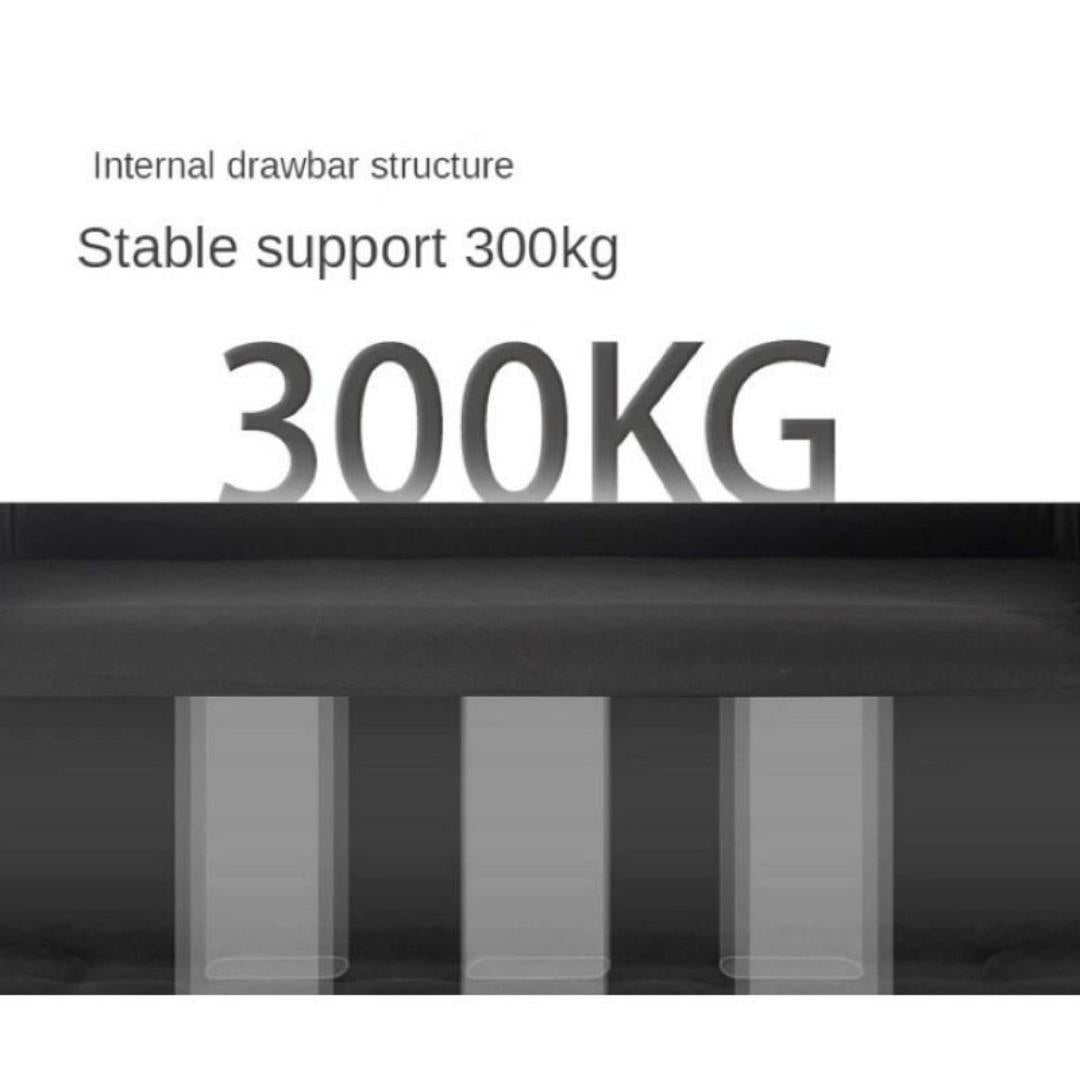 BLACKDOG camping double air bed Black