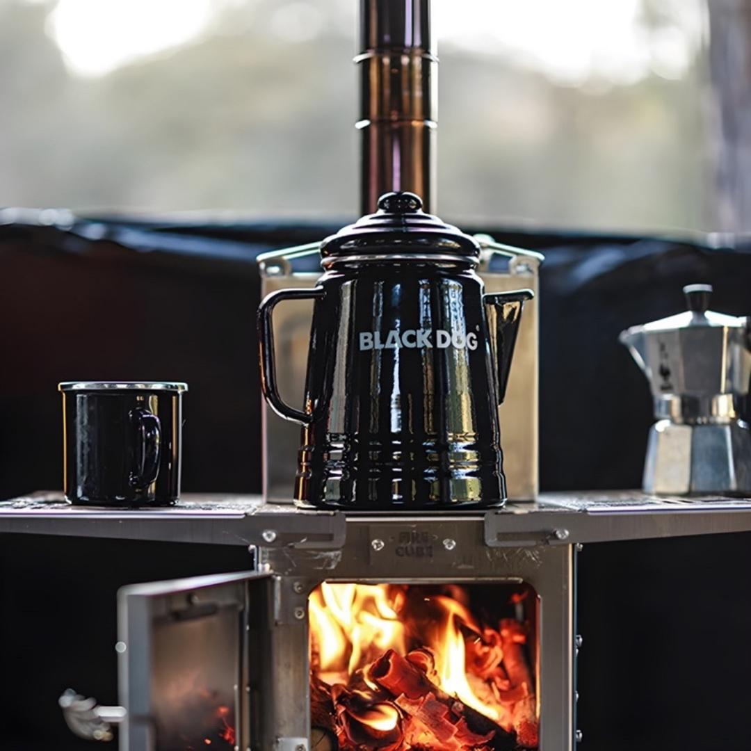 BLACKDOG enamel coffee pot