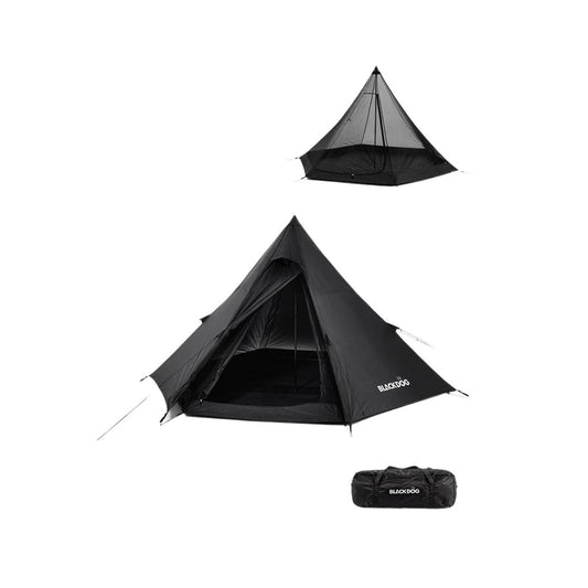 BlackDog Pyramid Tent - Silver Coated/Black(M)