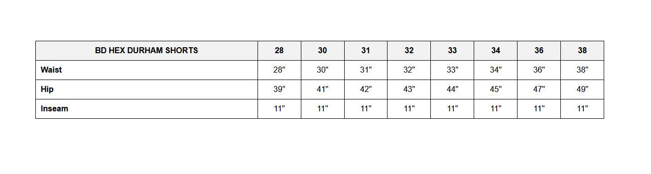 BD HEX Durham Shorts