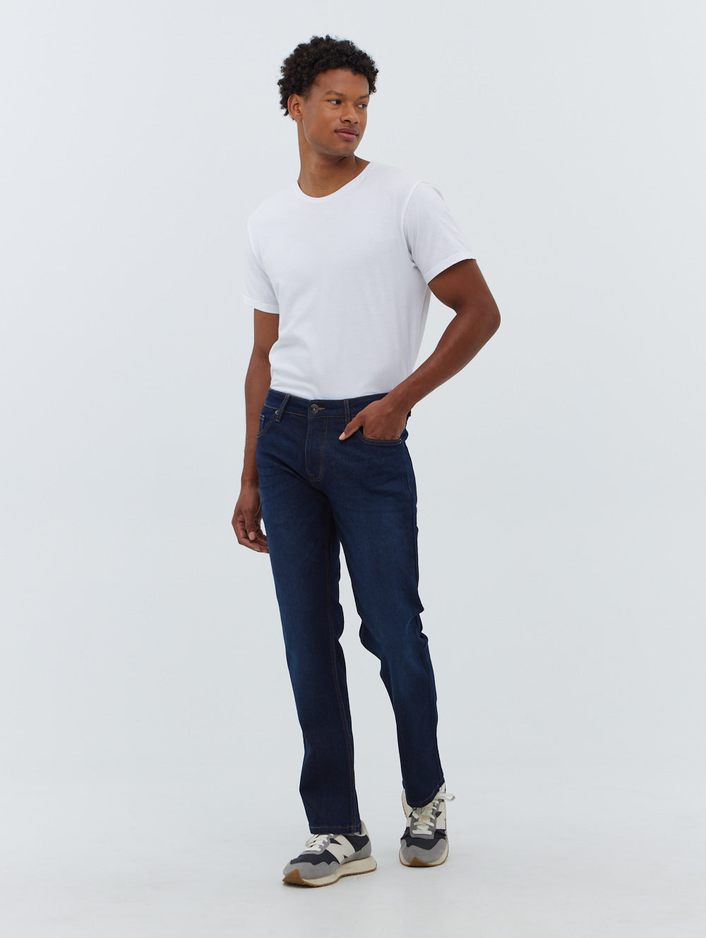 Stuart Straight Leg Jeans - Blue