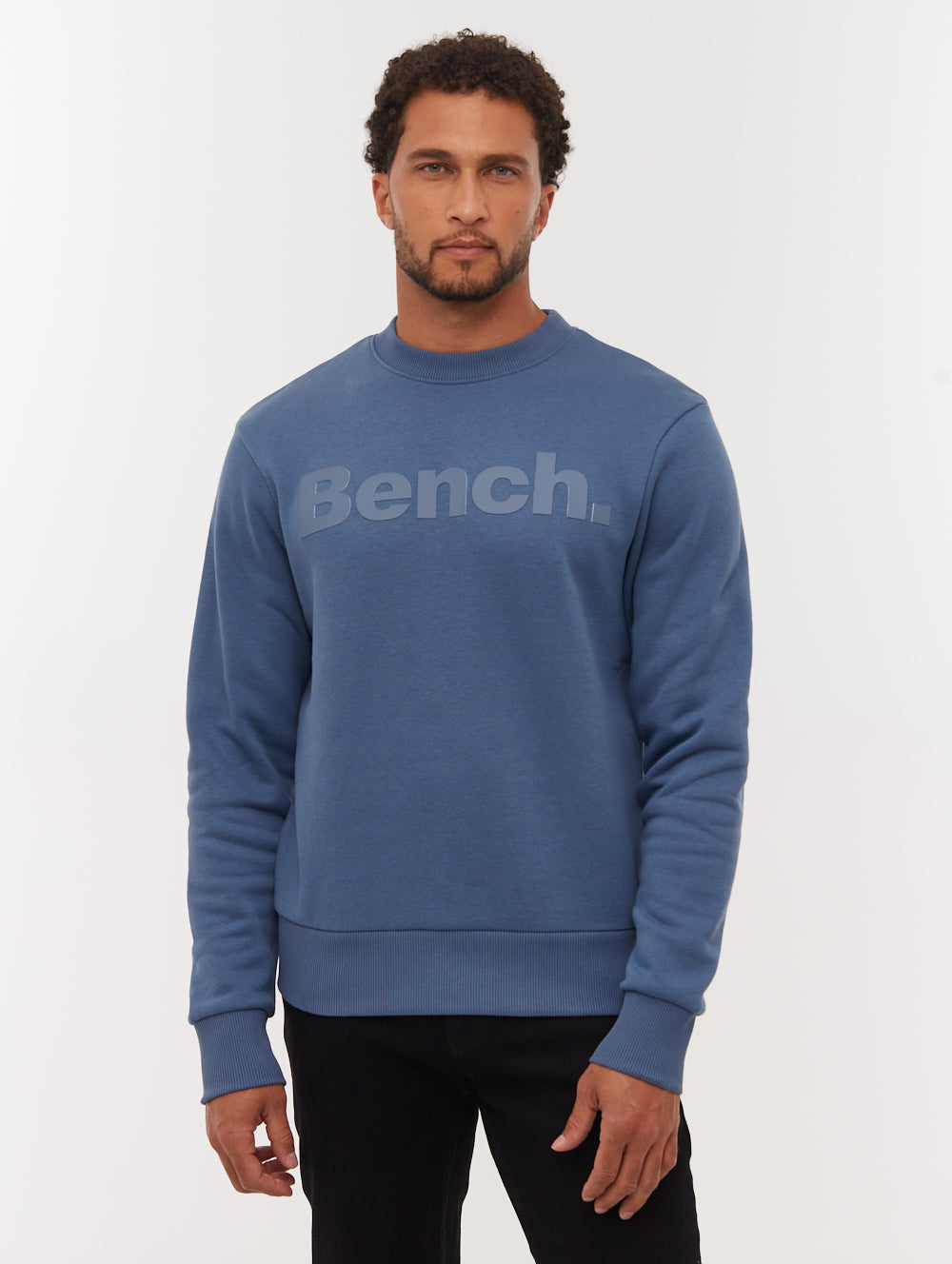 Bazato Tonal Logo Crew Neck - Blue
