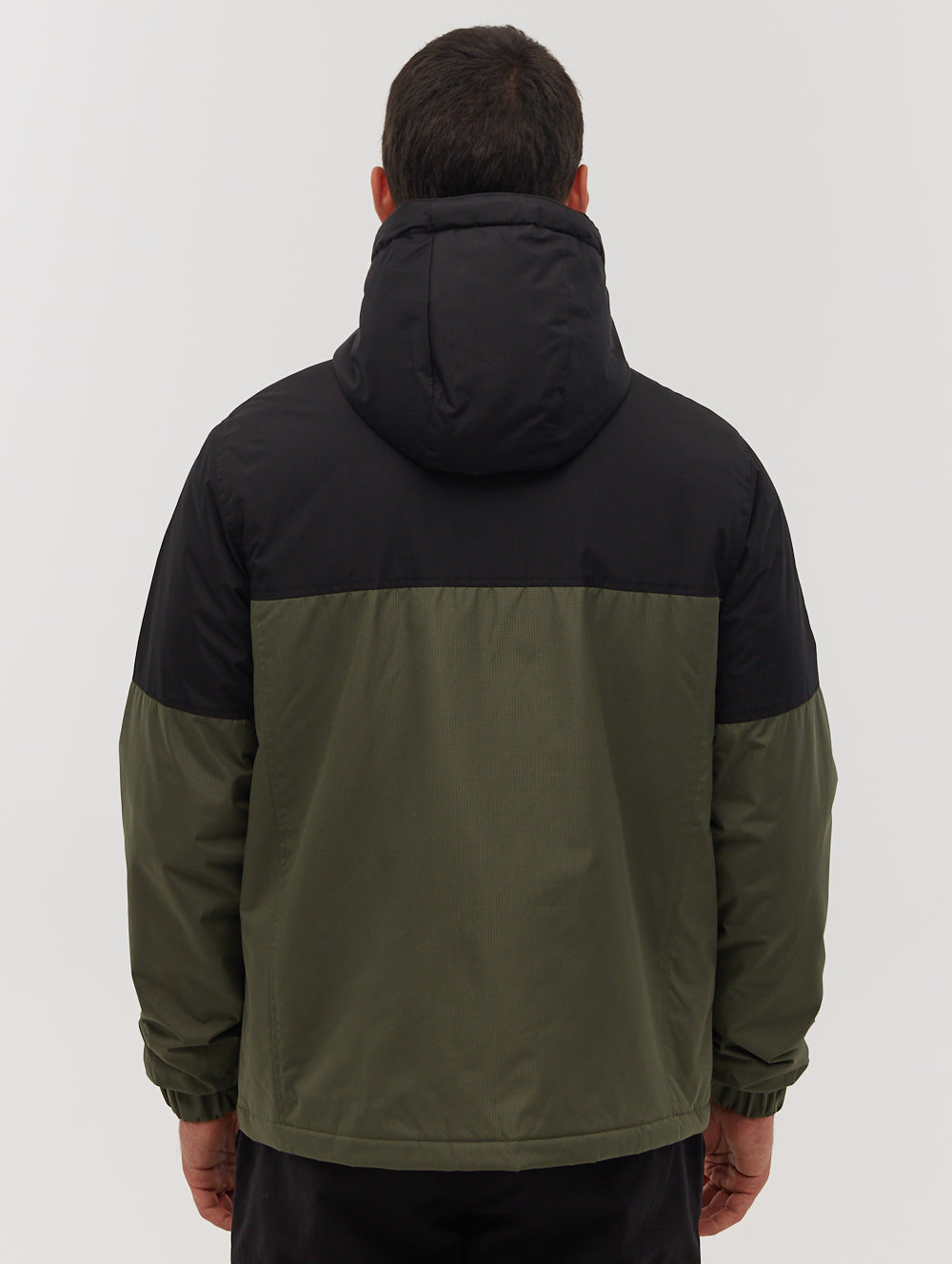 Benja Color Block Hooded Jacket - Green