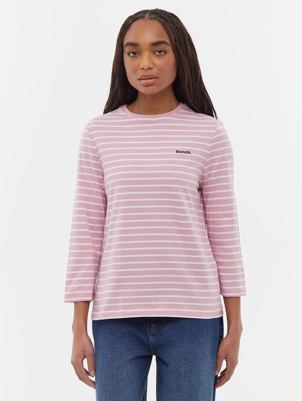 Lesedi 3/4 Stripe T-Shirt - Pink