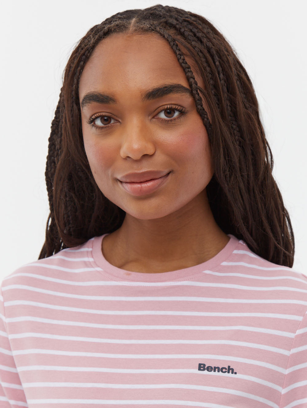 Lesedi 3/4 Stripe T-Shirt - Pink