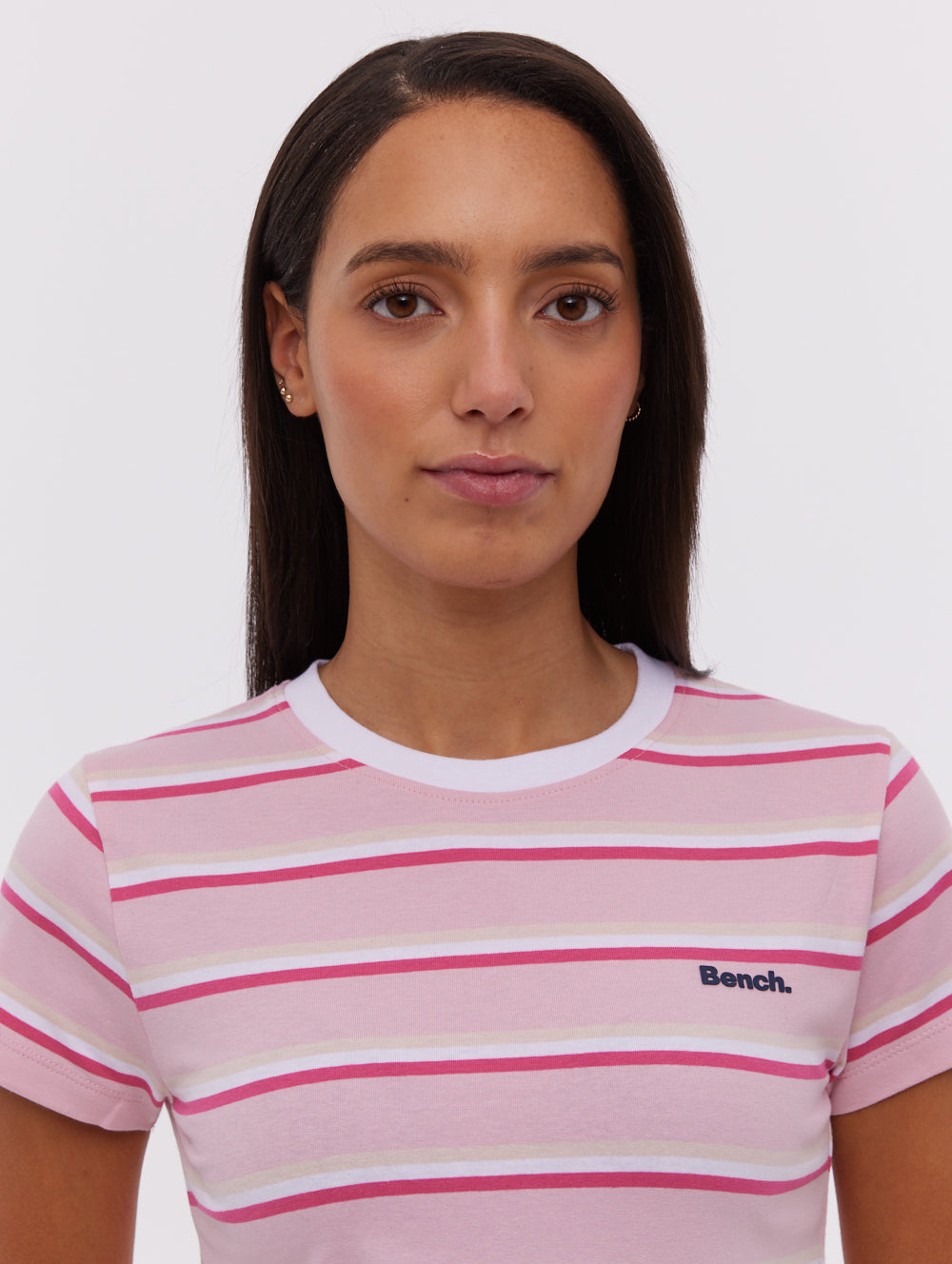 Hollier Multi Striped T-Shirt - Pink