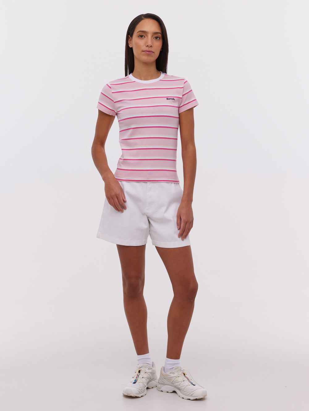 Hollier Multi Striped T-Shirt - Pink