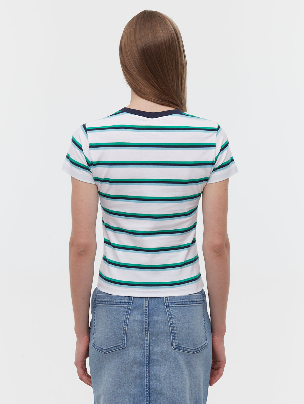 Hollier Multi Striped T-Shirt - Blue