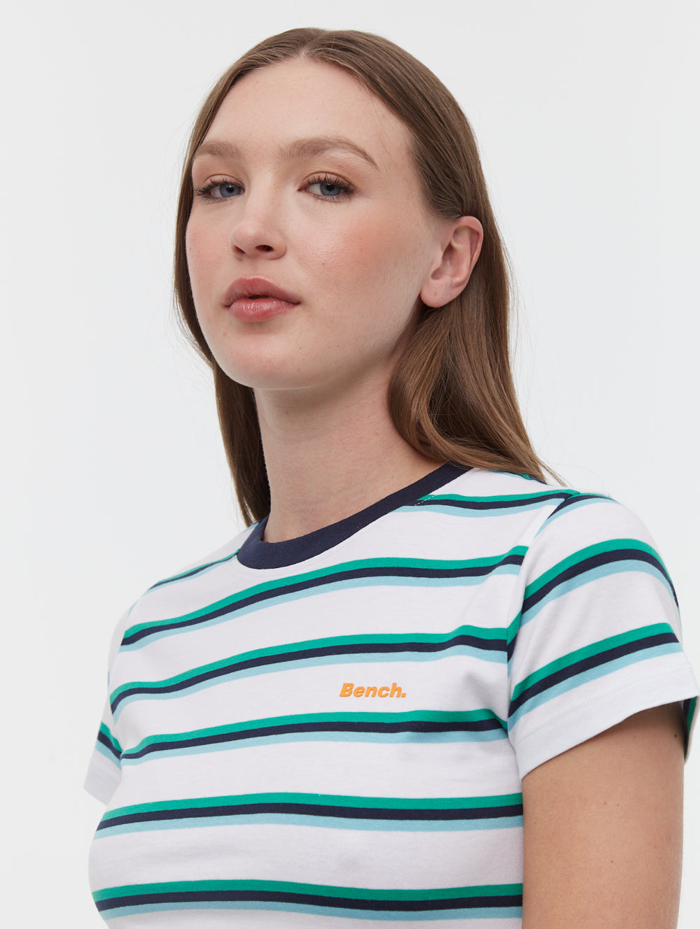Hollier Multi Striped T-Shirt - Blue