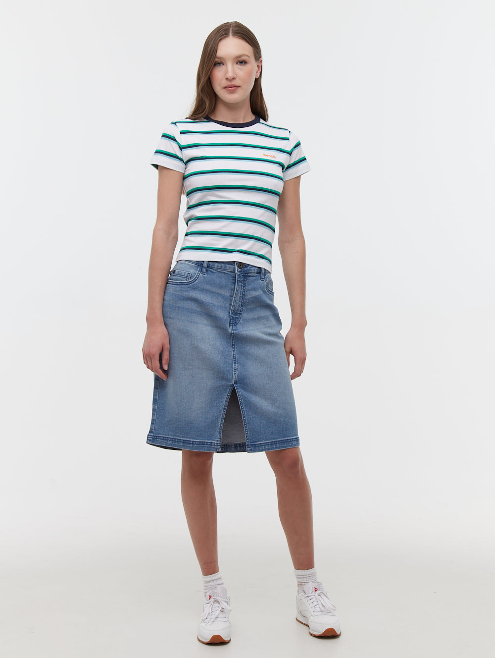 Hollier Multi Striped T-Shirt - Blue
