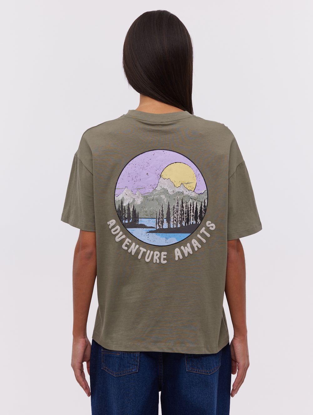 Pheena Back Graphic T-Shirt - Green