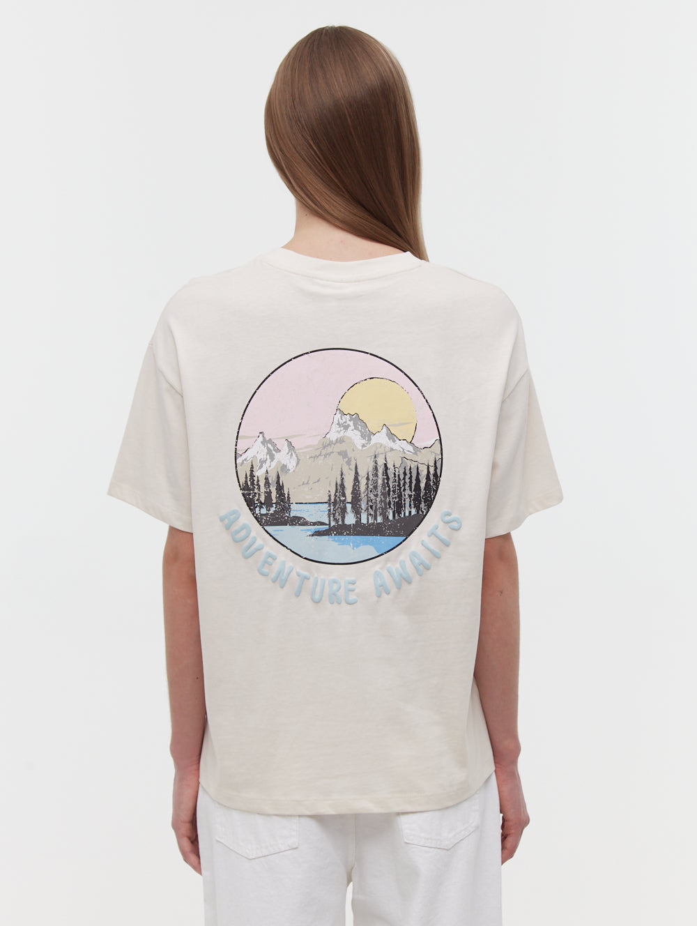 Pheena Back Graphic T-Shirt - White