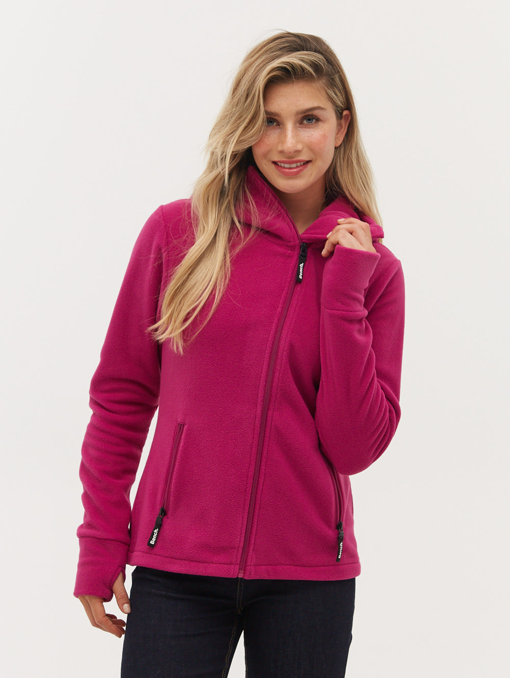 Ninja Microfleece Asymmetric Zip-Up - Purple