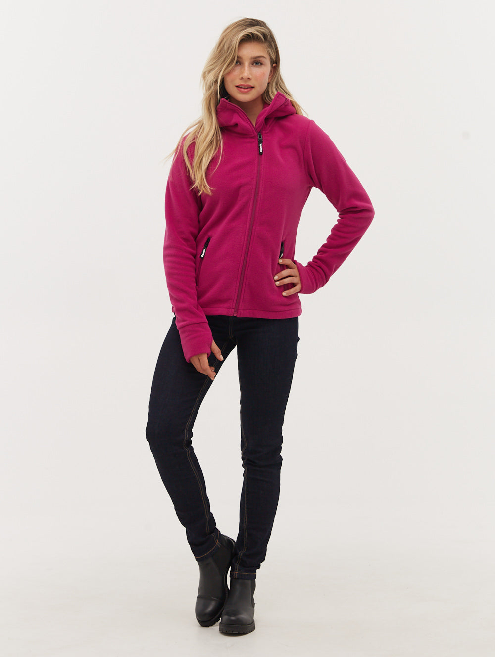 Ninja Microfleece Asymmetric Zip-Up - Purple
