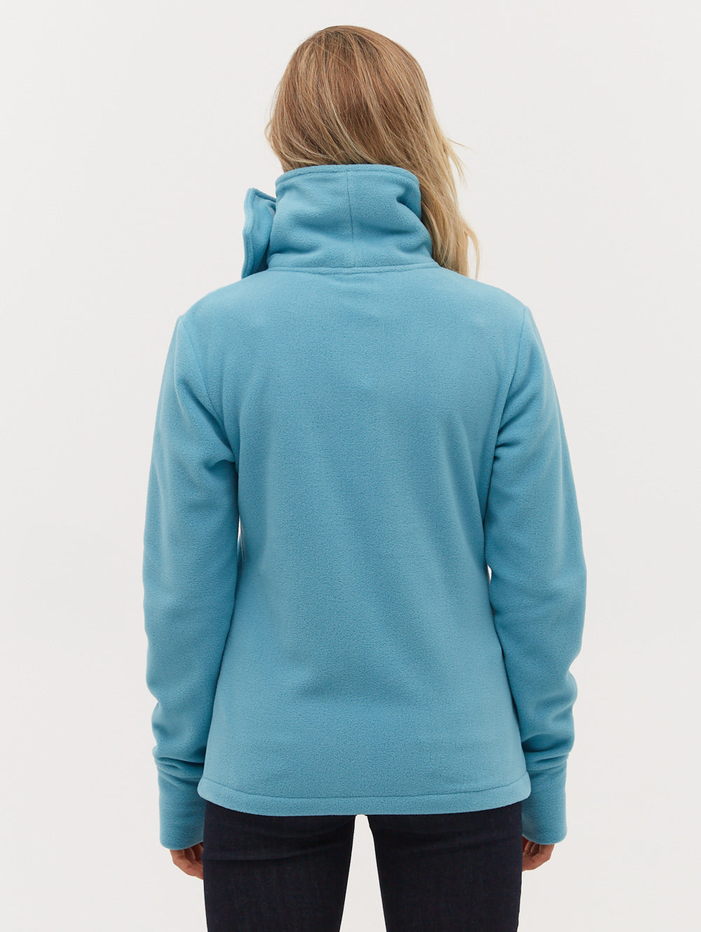 Funnel Microfleece Wrap Neck Zip-Up